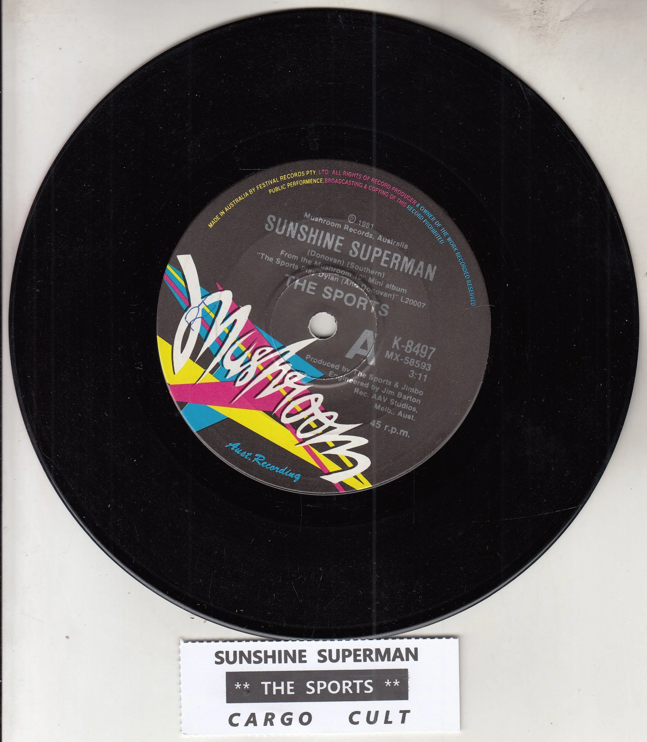 THE SPORTS - Sunshine Superman — Flamingo Records